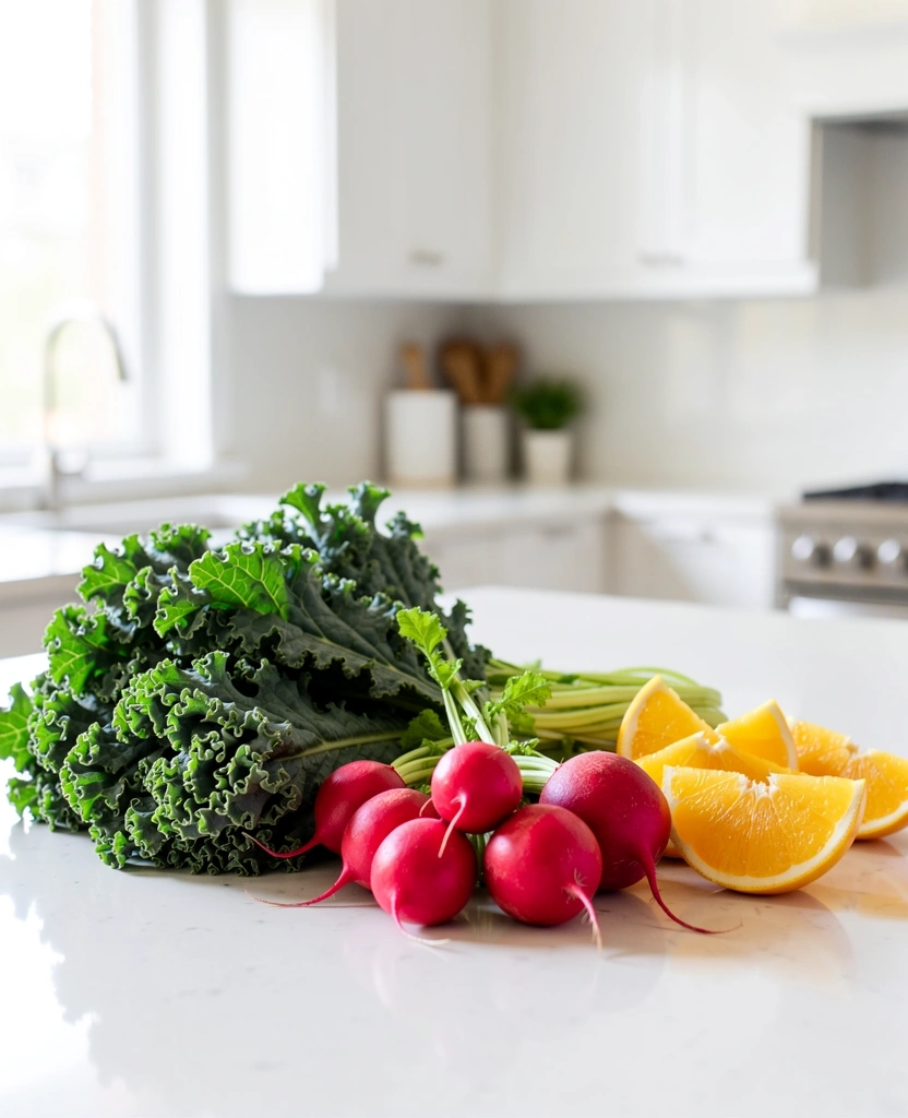Frische gesunde Zutaten für die Ernährungsberatung